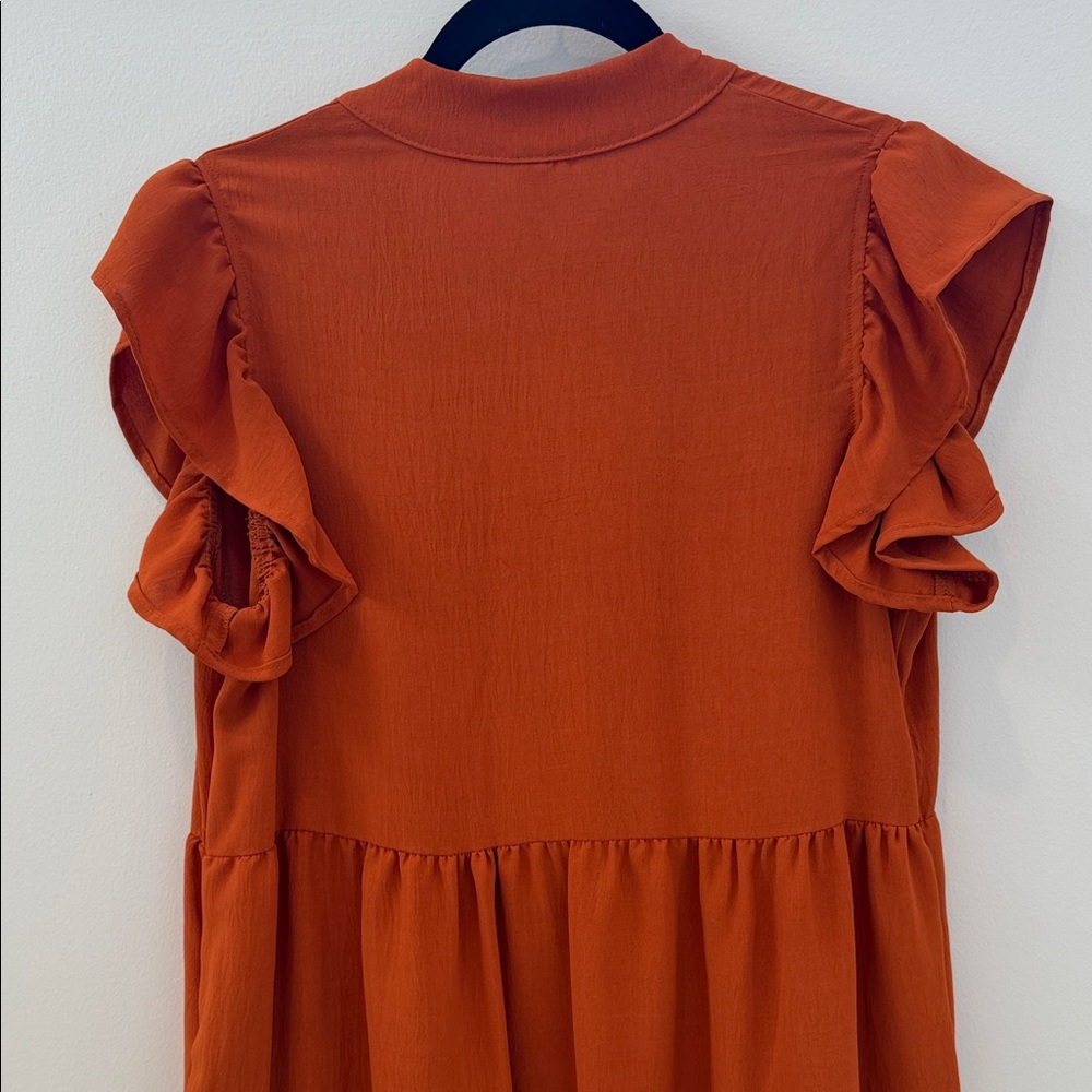 Rust Orange Mini Dress - Picture 9 of 9